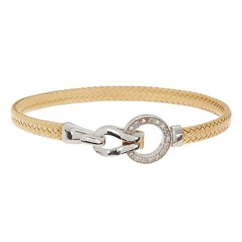 Meshmerise 1/8 Carat T.W. Diamond Hook Bangle Bracelet