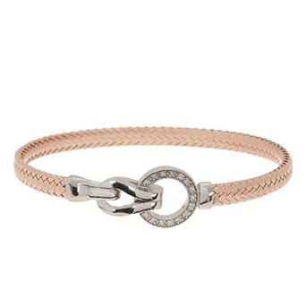 Meshmerise 1/8 Carat T.W. Diamond Hook Bangle Bracelet