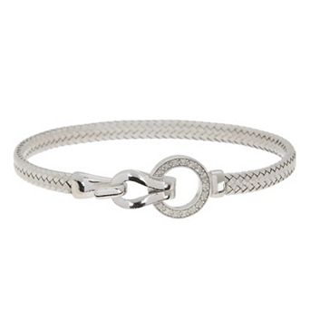 Meshmerise 1/8 Carat T.W. Diamond Hook Bangle Bracelet