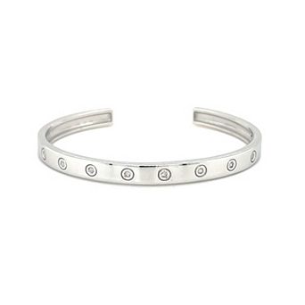 Meshmerise 1/6 Carat T.W. Diamond Studded Cuff Bracelet