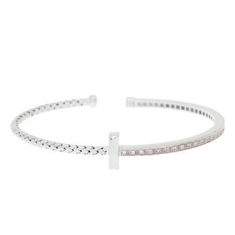 Meshmerise 1/6 Carat T.W. Diamond Mesh Cuff Bracelet