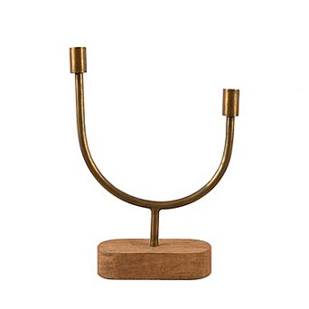 Storied Home Asymmetrical Candle Holder Table Decor