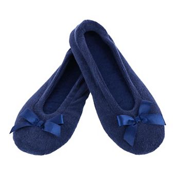 CTM Women's Terry Ballerina Slipper House Shoe (Pack of 2)
