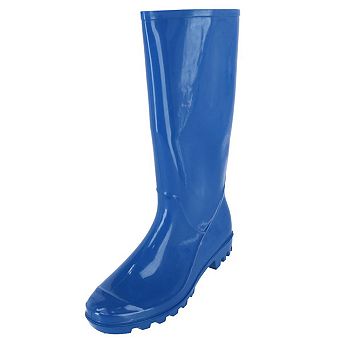 CTM Women's Solid Color Water Resistant Rain Boots