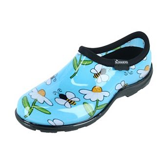 Sloggers Women's Bumble Bee and Flower Print Rain and Garden Shoes