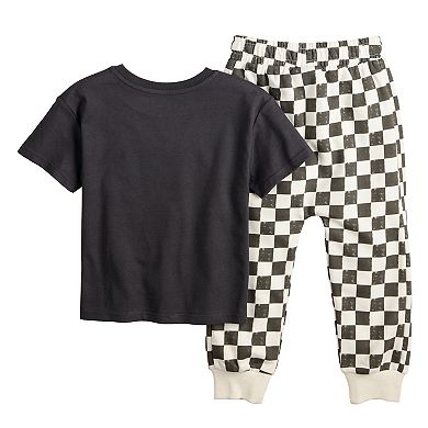Baby & Toddler Boys Grayson Threads Kids The Label Dodge Tee & Jogger Set