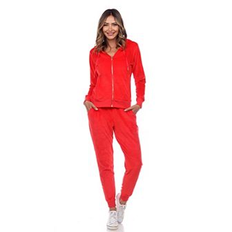 Women's 2 pc Velour Tracksuit Set