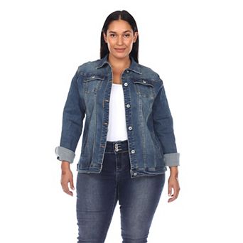 Plus Size Classic Denim Jacket