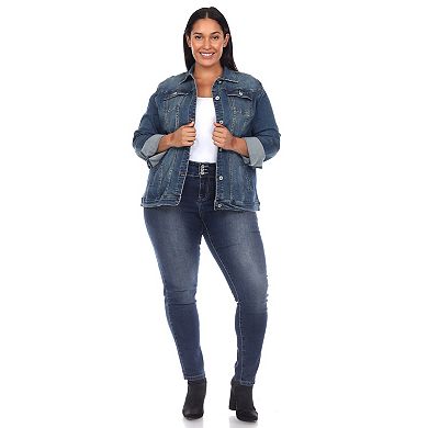 Plus Size Classic Denim Jacket