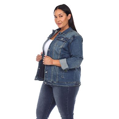 Plus Size Classic Denim Jacket