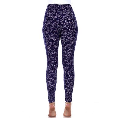 Women's Super Soft Heart Printed Leggings
