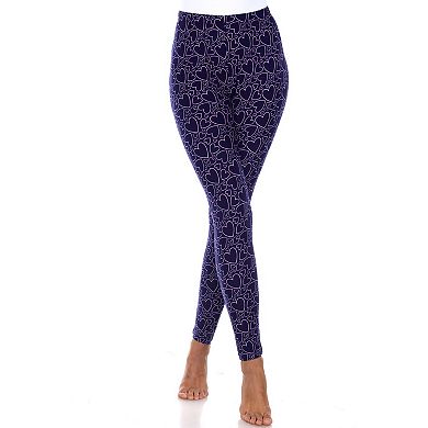 Women's Super Soft Heart Printed Leggings