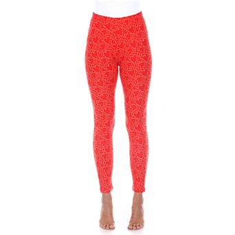 Women's Super Soft Heart Printed Leggings