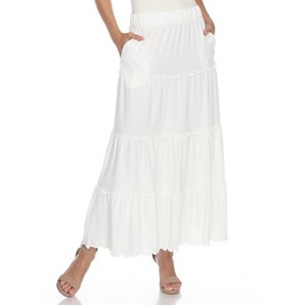 Women's Super Soft Tiered Maxi Skirt