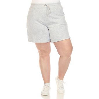 Plus Size Super Soft Drawstring Waistband Sweat Short