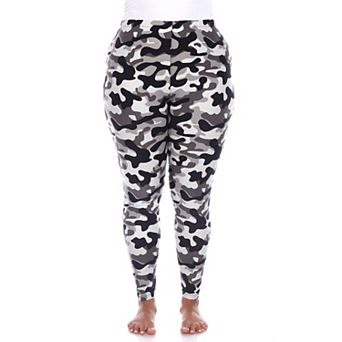 Plus Size Super Soft Camo Printed Leggings