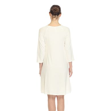 Women's Criss Cross Neckline Swing Midi Dress