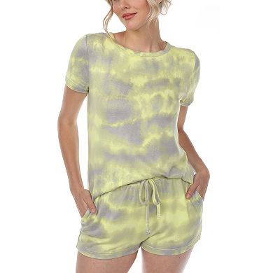 Women's 2 Piece Top & Shorts Lounge Set