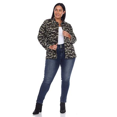 Plus Size Classic Denim Jacket