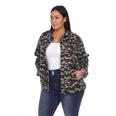 Plus Size Classic Denim Jacket