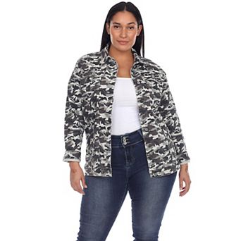 Plus Size Classic Denim Jacket