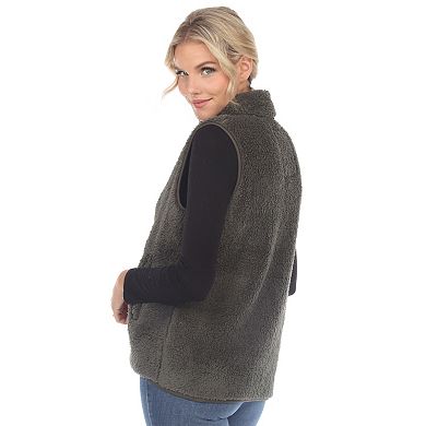 Women's Zip Up Sherpa Vest