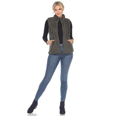 Women's Zip Up Sherpa Vest