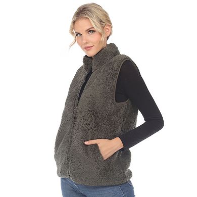 Women's Zip Up Sherpa Vest