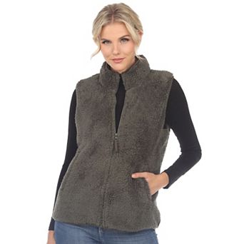 Women's Zip Up Sherpa Vest
