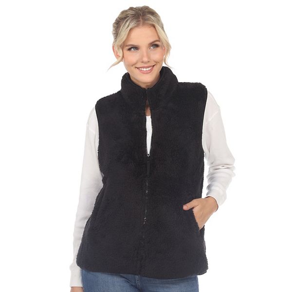 Snap Down Sherpa Vest Coat