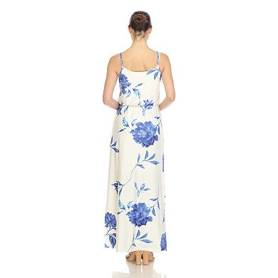 Women's Floral Strap Maxi Dress