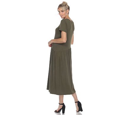 Women's Short Sleeve Maxi Dress