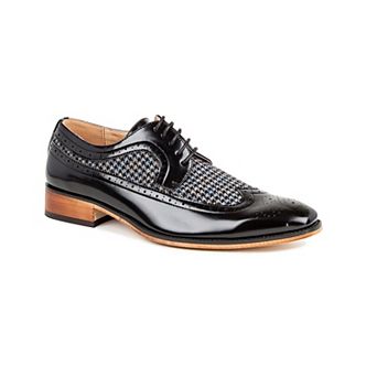 Gino Vitale Men's Wing Tip Brogue Two Tone Shoes