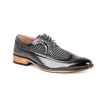 Gino Vitale Men's Wing Tip Brogue Two Tone Shoes