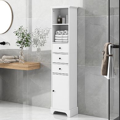 Merax Freestanding Storage Cabinet With 3 Drawers