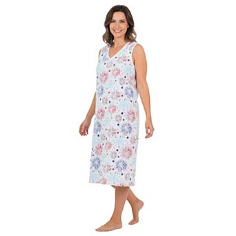 Dreams & Co. Plus Size Long Sleeveless Sleepshirt