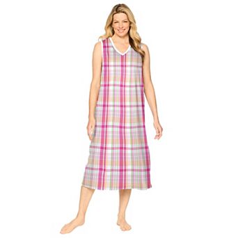 Dreams & Co. Plus Size Long Sleeveless Sleepshirt