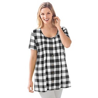 Woman Within Plus Size A-Line Knit Tunic