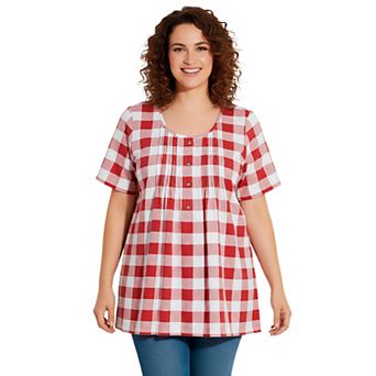 Woman Within Plus Size A-Line Knit Tunic