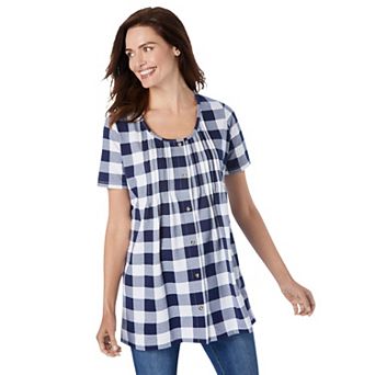 Woman Within Plus Size A-Line Knit Tunic