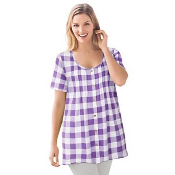 Woman Within Plus Size A-Line Knit Tunic