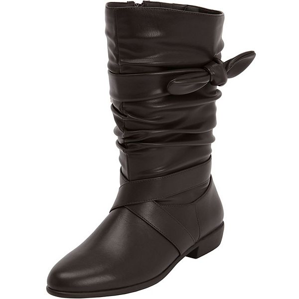 Comfortview Women's The Heather Wide Calf Boot - Brown (11 XW)