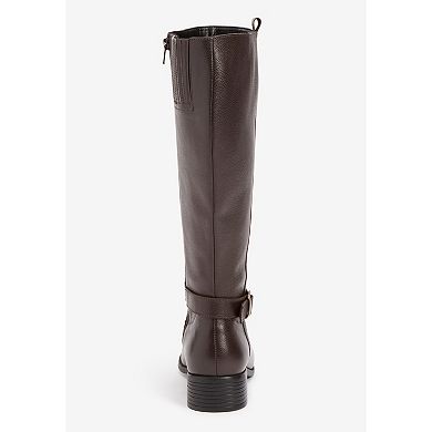 Comfortview Women's The Donna Tall Wide Calf Leather Boot