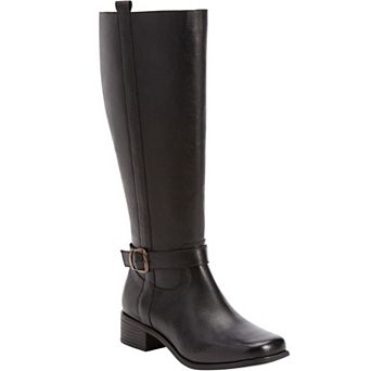 Comfortview Women's The Donna Tall Wide Calf Leather Boot