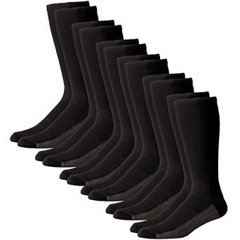 KingSize Men's Full Length Cushioned Crew 6 Pack Socks