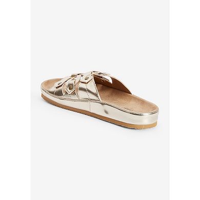 Comfortview Women's The Summer Slip On Footbed Sandal