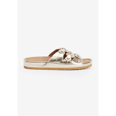 Comfortview Women's The Summer Slip On Footbed Sandal