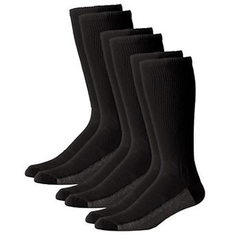 KingSize Men's Full Length Cushioned Crew Socks 3-Pack