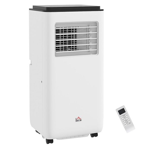 Homcom 8,000 Btu Portable Air Conditioner For 345 Sqft Room, Timer - White