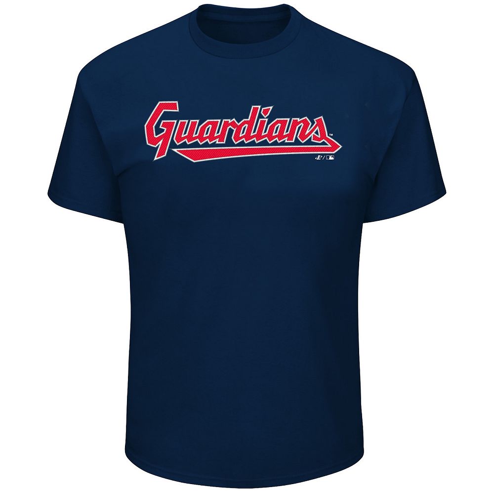 Big & Tall Cleveland Guardians Script Logo Graphic Tee